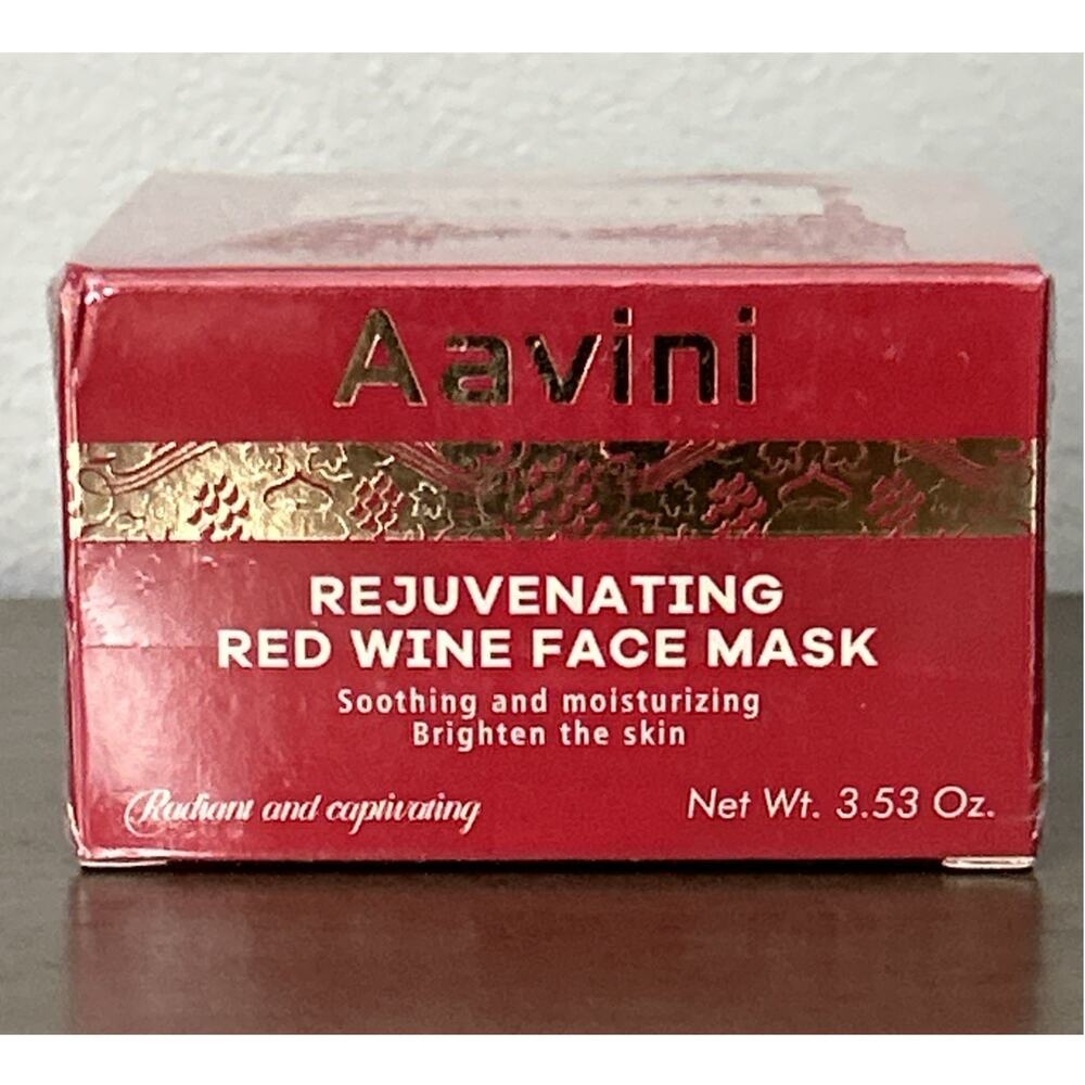 Aavini Red Wine Face Mask 3.53 oz– Hydrating, Brightening & Anti-Aging Skincare